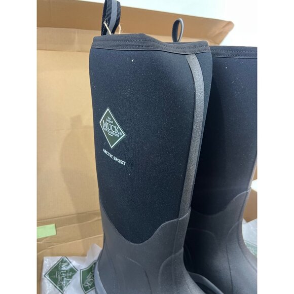 Men’s Muck Arctic Sport Tall Waterproof Insulated Boots Sz. 11 Black New - Picture 2 of 10